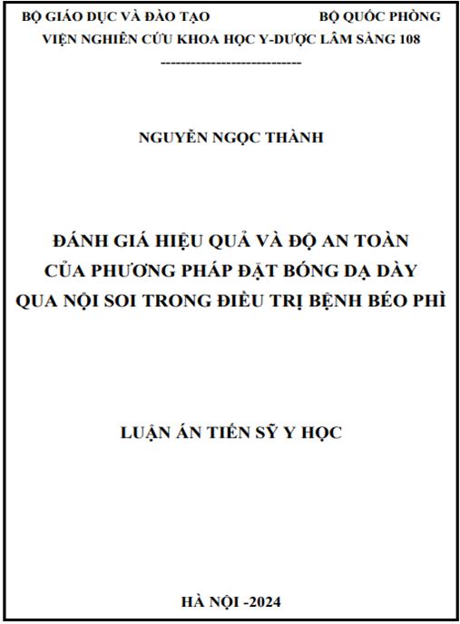 Đánh giá hiệu quả và độ an toàn của phương pháp đặt bóng dạ dày qua nội soi trong điều trị bệnh béo phì