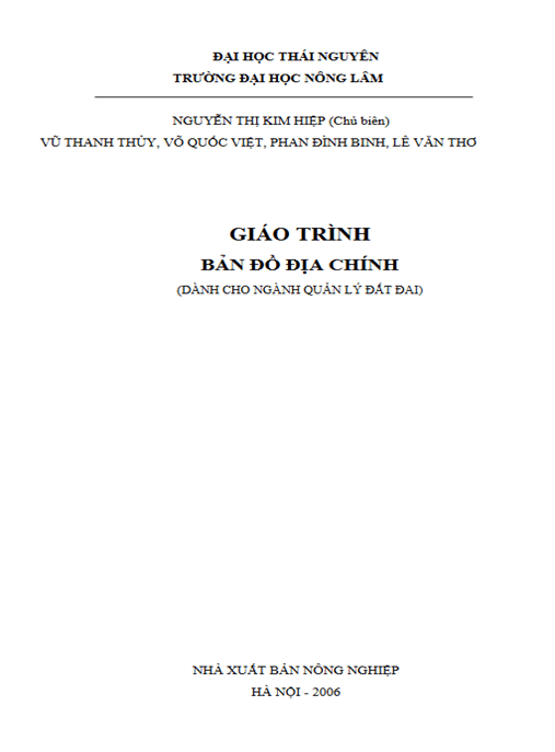 Giáo Trình Bản Đồ Địa Chính –