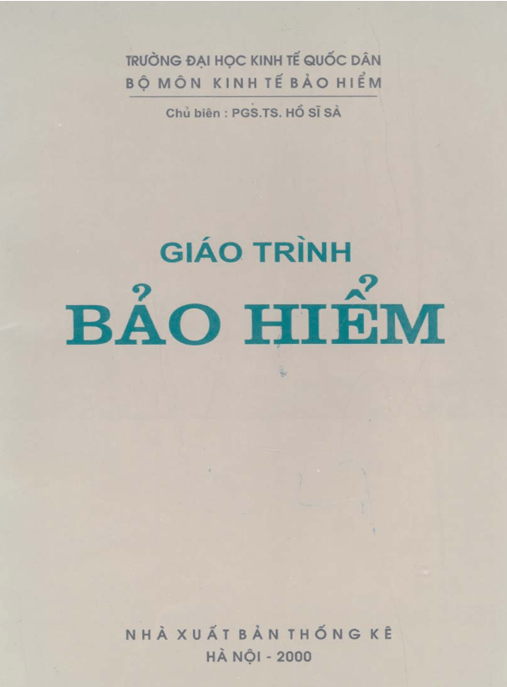 Giáo Trình Bảo Hiểm –