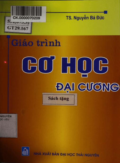 Giáo Trình Cơ Học Đại Cương –