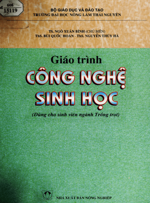 Giáo Trình Công Nghệ Sinh Học –