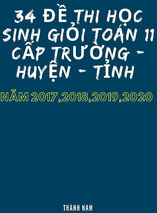 34 Đề Thi Học Sinh Giỏi Toán Lớp 11 Cấp Trường Huyện Tỉnh Năm 2017 2018 2019 2020