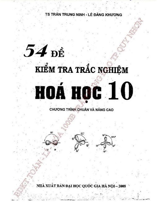 54 Đề Kiểm Tra Trắc Nghiệm Hóa Học Lớp 10