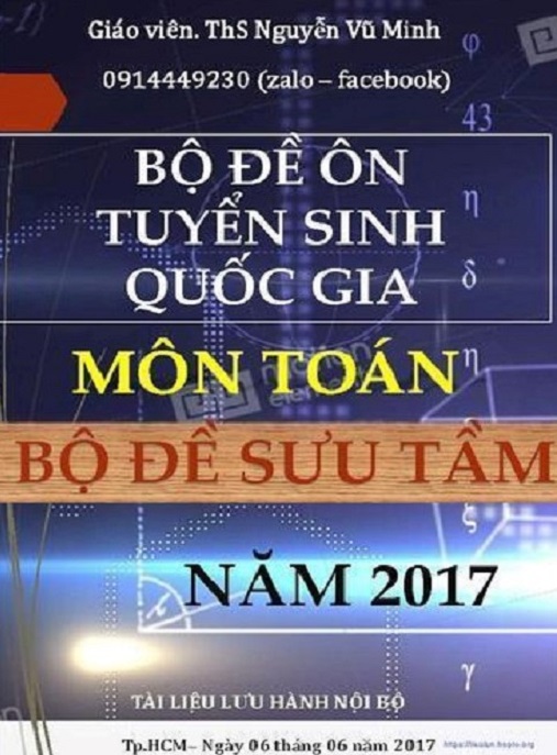 Bộ Đề Ôn Tuyển Sinh Quốc Gia Môn Toán Năm 2017