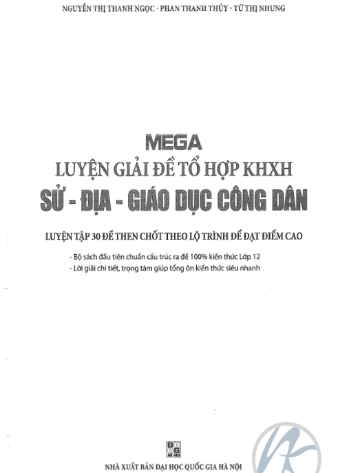 Mega Luyện Đề THPT Quốc Gia 2017 – Sử – Địa – GDCD