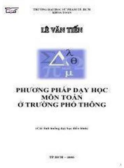 Phương Pháp Dạy Học Môn Toán Ở Trường Phổ Thông
