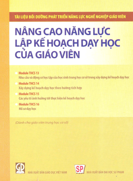 Nâng Cao Năng Lực Lập Kế Hoạch Dạy Học Của Giáo Viên –