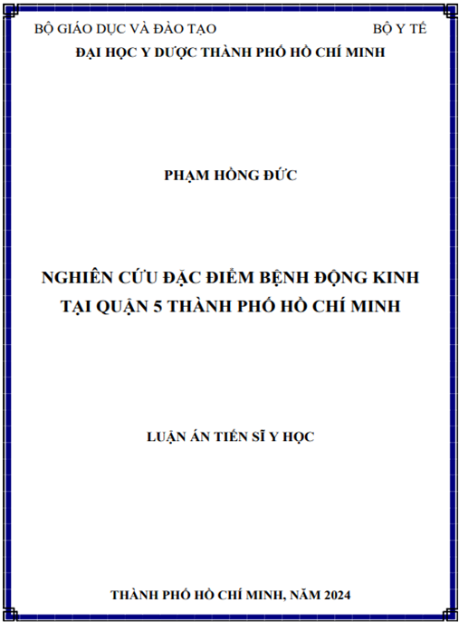 Nghiên cứu đặc điểm bệnh động kinh tại Quận 5, Thành phố Hồ Chí Minh