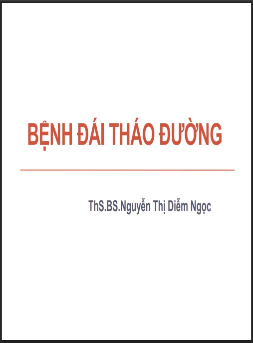 Bài giảng Bệnh đái tháo đường