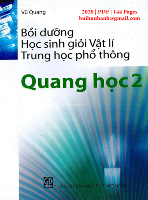 Bồi Dưỡng Học Sinh Giỏi Vật Lý Trung Học Phổ Thông – Quang Học 2