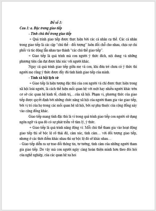 Câu hỏi ôn tập Tổng quan về giao tiếp trong kinh doanh