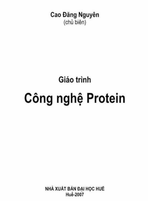 Giáo Trình Công Nghệ Protein