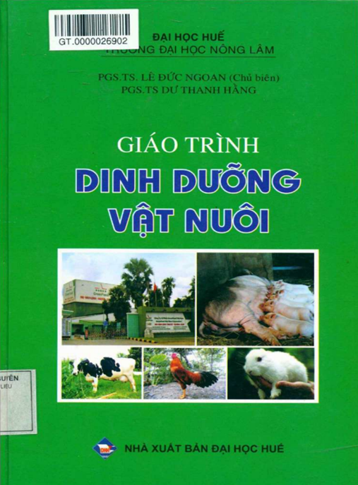 Giáo Trình Dinh Dưỡng Vật Nuôi