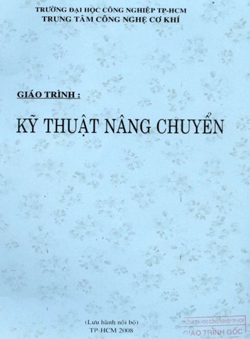Giáo Trình Kỹ Thuật Nâng Chuyển