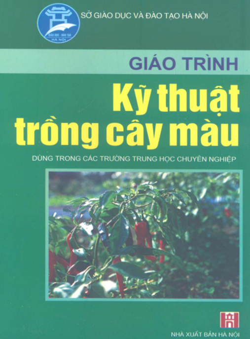 Giáo Trình Kỹ Thuật Trồng Cây Màu