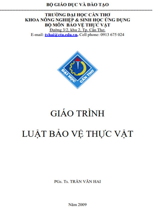 Giáo Trình Luật Bảo Vệ Thực Vật