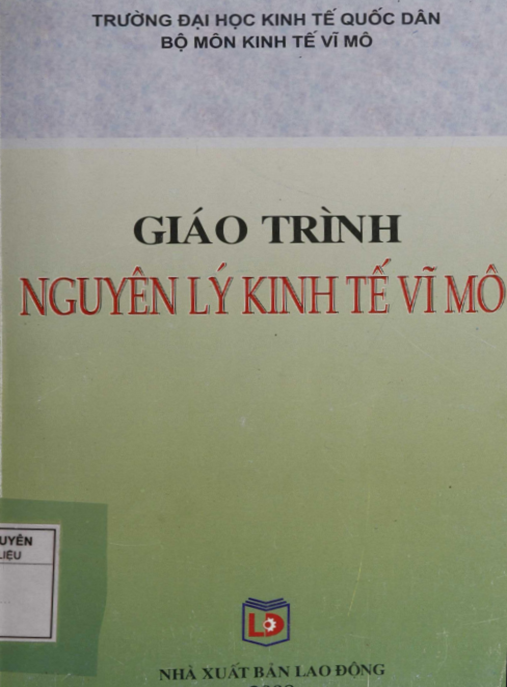 Giáo Trình Nguyên Lý Kinh Tế Vĩ Mô