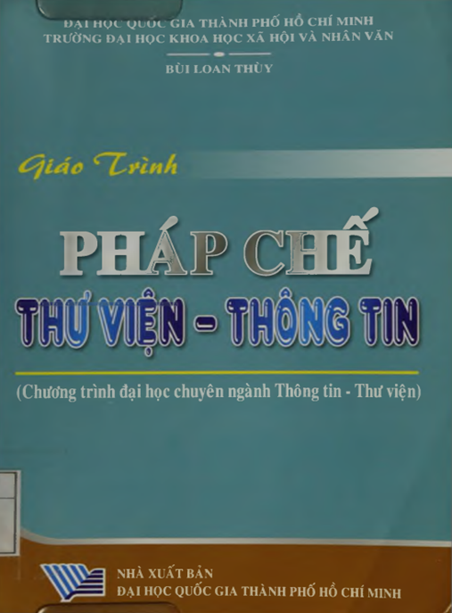 Giáo Trình Pháp Chế Thư Viện Thông Tin