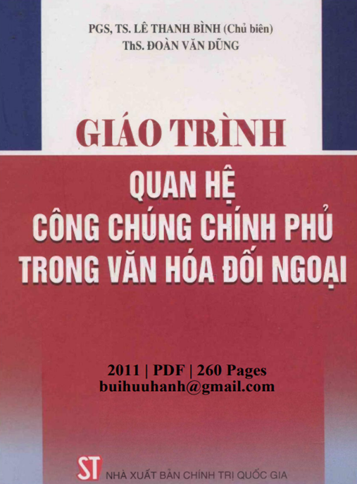 Giáo Trình Quan Hệ Công Chúng Chính Phủ Trong Văn Hóa Đối Ngoại