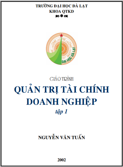 Giáo Trình Quản Trị Tài Chính Doanh Nghiệp Tập 1