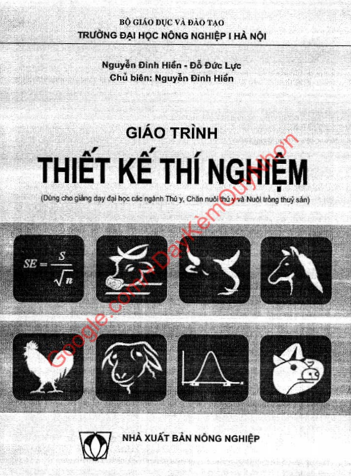 Giáo Trình Thiết Kế Thí Nghiệm