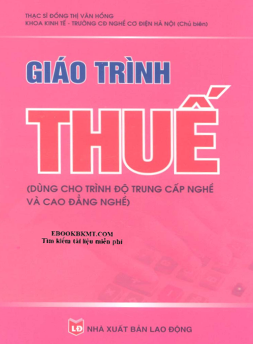 Giáo Trình Thuế