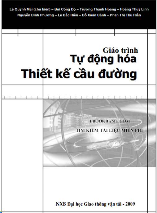 Giáo Trình Tự Động Hóa Thiết Kế Cầu Đường