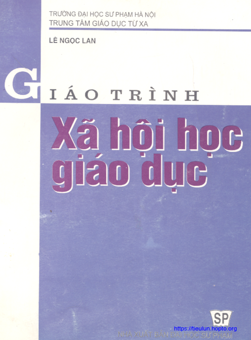 Giáo Trình Xã Hội Học Giáo Dục