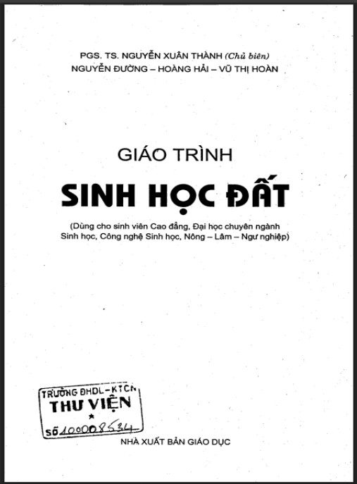 Giáo trình Sinh học đất – Phần 2