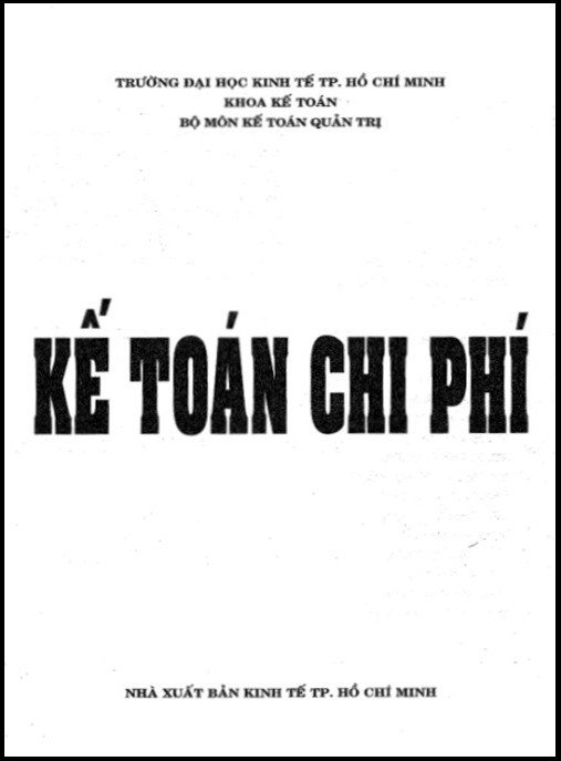 Kế toán chi phí – Phần 2