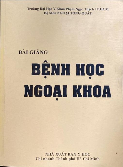 Bài Giảng Bệnh Học Ngoại Khoa