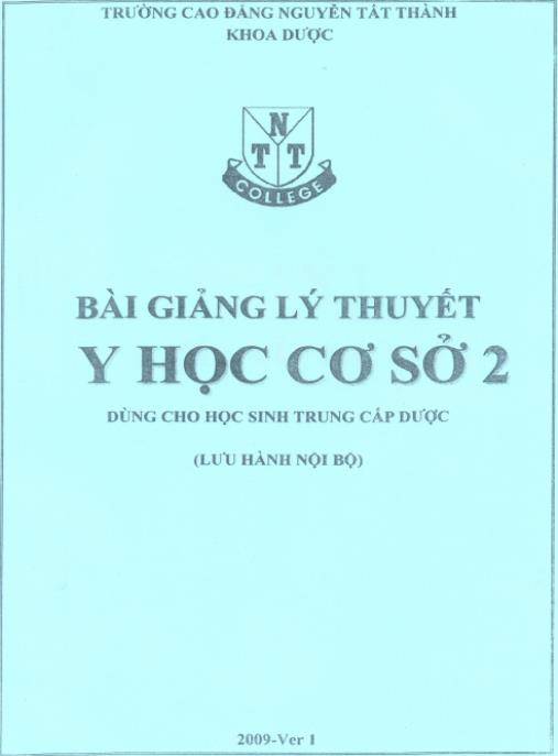Bài Giảng Lý Thuyết Y Học Cơ Sở Tập 2