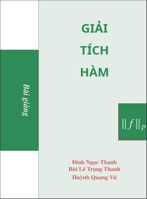 Bài giảng Giải tích hàm