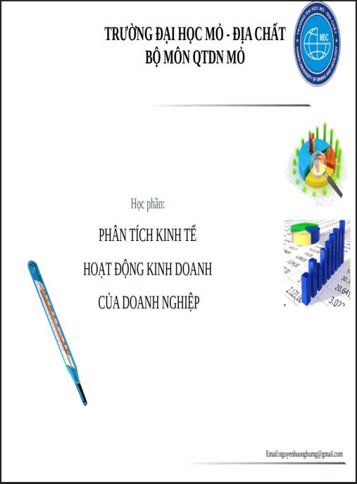 Bài giảng Phân tích kinh tế hoạt động kinh doanh của doanh nghiệp
