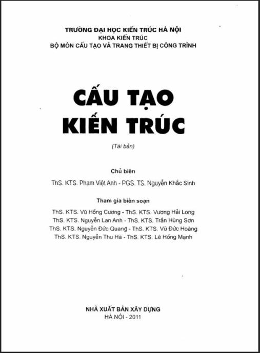 Cấu Tạo Kiến Trúc (tái bản)