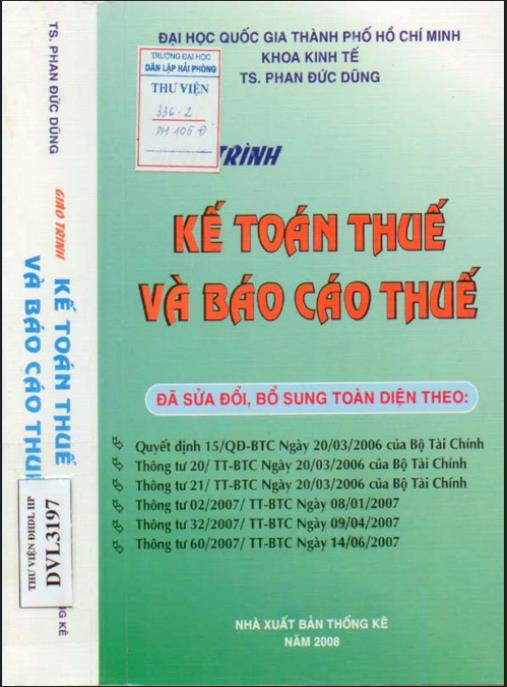 Giáo trình Kế toán thuế và báo cáo thuế – Phần 2