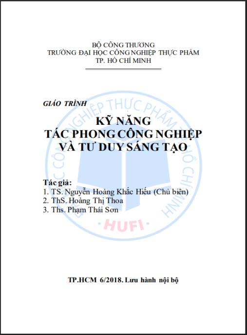 Giáo trình Kỹ năng tác phong công nghiệp và tư duy sáng tạo
