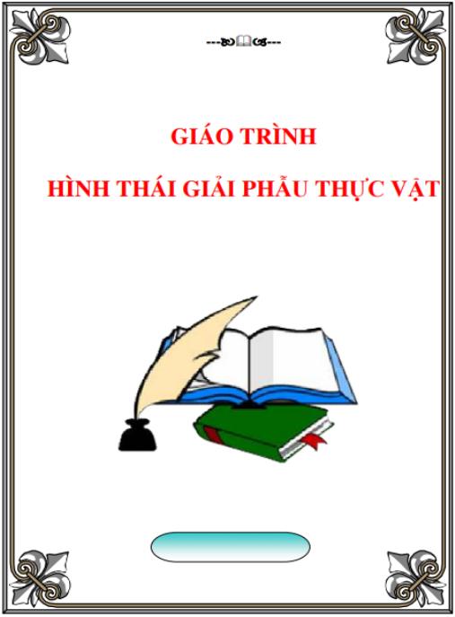 Giáo trình hình thành giải phẫu thực vật học