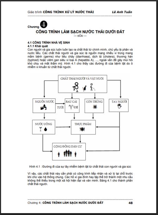 Giáo trình học Công nghệ xử lý nước thải