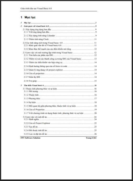 Giáo trình môn đào tạo Visual Basic