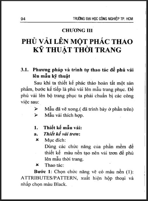 Giáo trình môn học Thiết kế thời trang trên máy tính – Phần 2
