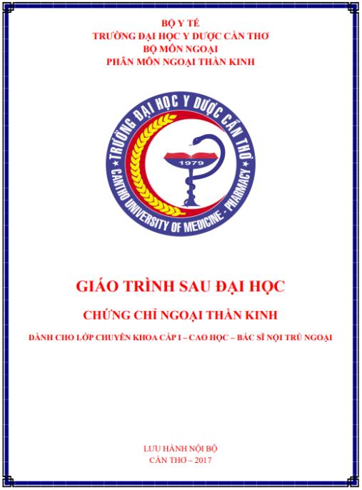 Giáo trình sau đại học Chứng chỉ ngoại thần kinh (Dành cho lớp chuyên khoa cấp I – cao học – bác sĩ nội trú ngoại)