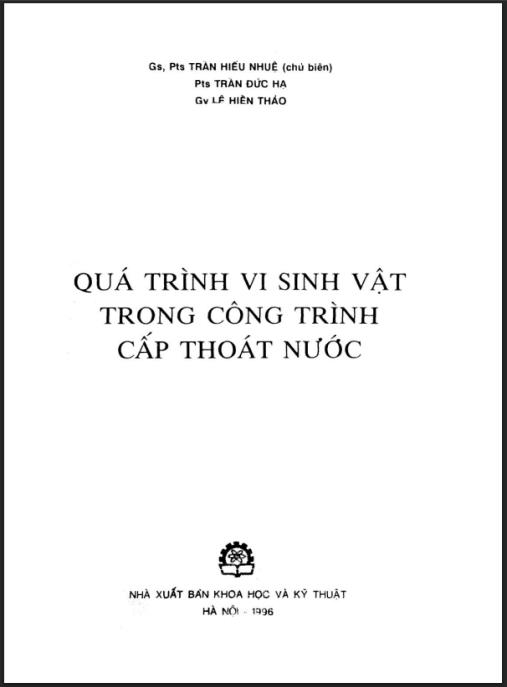 Quá trình vi sinh vật trong công trình cấp thoát nước – Phần 2